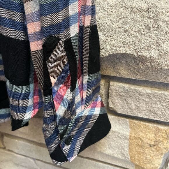 Rails Hunter Melon Aqua & Black Plaid Button Down shirt Large - Picture 7 of 9